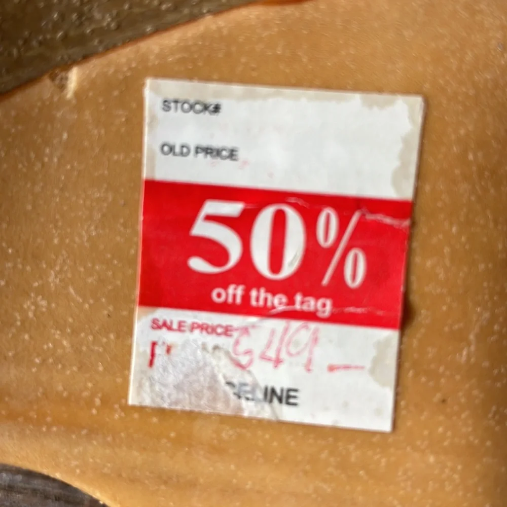 Vintage‎ CELINE soft soled strap wedge sandals